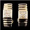 Image 1 : 14K Gold 0.38ctw Diamond Earrings