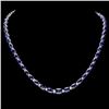Image 1 : 14k Gold 30.00ct Sapphire & 1.00ct Diam Necklace