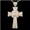 Image 1 : 14K Gold 3.20ctw Diamond Pendant