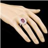 Image 3 : 18K Gold 4.45ct Sapphire & 2.67ctw Diamond Ring