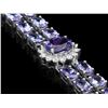 Image 2 : `14k Gold 20.00ct Tanzanite & 1.50ct Diamond Brace