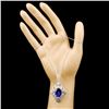 Image 3 : 18K Gold 9.93ct Tanzanite & 2.12ctw Diamond Pendan