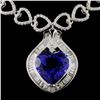 Image 1 : 18K White Gold 8.85ct Tanzanite & 3.72ct Diamond N