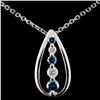 Image 1 : 14K Gold 0.31ctw Fancy Diamond Pendant