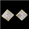 Image 1 : 18K Yellow Gold 2.82ct Diamond Earrings