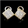 Image 2 : 18K Yellow Gold 2.82ct Diamond Earrings