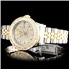 Image 7 : Rolex YG/SS DateJust Ladies Diamond Wristwatch