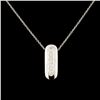 Image 1 : 14K Gold 0.18ctw Diamond Pendant