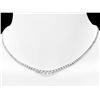 Image 3 : 18k White Gold 9.50ct Diamond Necklace