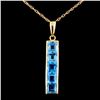 Image 1 : 14K Gold 2.00ct Topaz Pendant