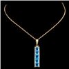 Image 2 : 14K Gold 2.00ct Topaz Pendant