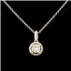 Image 1 : 14K Gold 0.63ctw Diamond Pendant