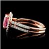 Image 3 : 14K Rose Gold 2.40ct Spinel & 0.46ctw Diamond Ring