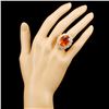 Image 4 : 14K Gold 13.82ct Citrine & 2.30ctw Diamond Ring