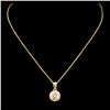 Image 2 : 14K Gold 0.76ctw Diamond Pendant