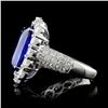 Image 3 : 18K White Gold 8.52ct Sapphire & 2.70ct Diamond Ri