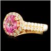 Image 2 : 18K Gold 2.29ct Spinel & 0.76ctw Diamond Ring