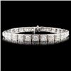 Image 1 : 14K Gold 7.78ctw Diamond Bracelet