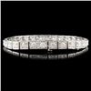Image 2 : 14K Gold 7.78ctw Diamond Bracelet