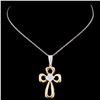 Image 2 : 18K TT Gold 0.47ctw Diamond Pendant