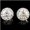 Image 1 : 14K Gold 1.13ctw Diamond Earrings