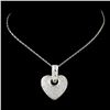 Image 2 : 14K White Gold 2.23ctw Diamond Pendant