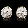 Image 1 : 18K Gold 0.66ctw Diamond Earrings