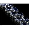Image 2 : `14k Gold 50.00ct Sapphire & 0.55ct Diamond Bracel