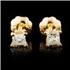 Image 1 : 14K Gold 0.18ctw Diamond Earrings