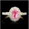 Image 1 : 18K Gold 1.18ct Sapphire & 0.76ctw Diamond Ring