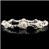 Image 2 : 18K Gold 3.81ctw Fancy Diamond Bracelet