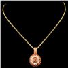 Image 2 : 14K Gold 0.49ctw Diamond Pendant