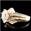 Image 2 : 14K Gold 1.19ctw Diamond Ring