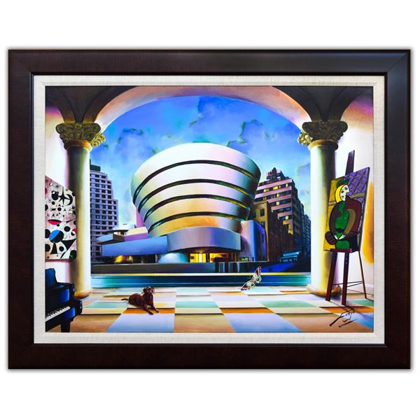 Ferjo- Original Oil on Canvas "Guggenheim Ny"