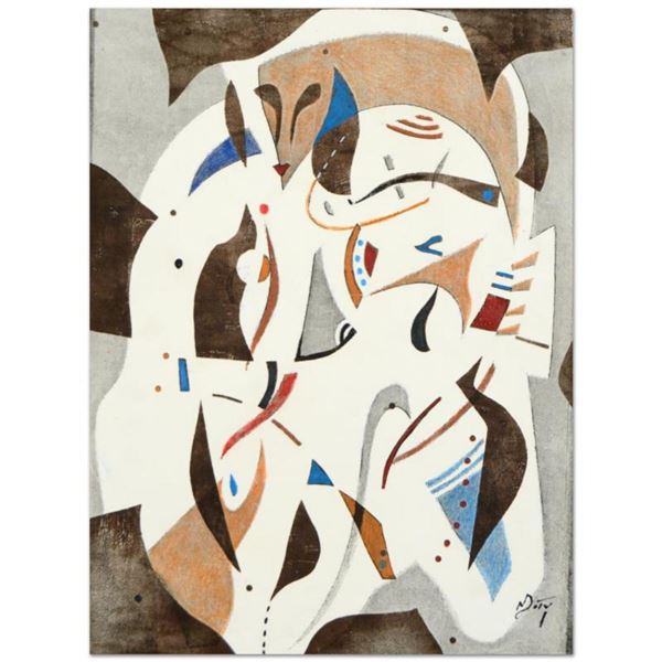 Neal Doty (1941-2016) - "She'S" is an Acrylic Painting, Hand Signed by the Artist with Certificate o