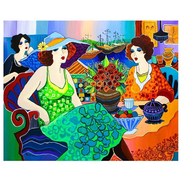 Patricia Govezensky- Original Acrylic on Canvas "Cafe De Klos"