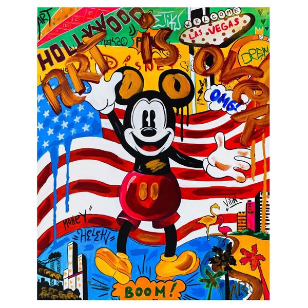 Nastya Rovenskaya- Mixed Media "Back in the U.S.A"