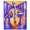 Image 1 : Nadia Volna, "The Melody of Love" Original Acrylic Painting on Canvas, Hand Signed with Letter of Au