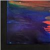 Image 2 : Wyland, "Abstract" Framed Original Watercolor Painting Hand Signed with Letter of Authenticity.