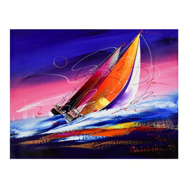 Natalia Sinkovsky, Hand Signed Original Acrylic Painting on Canvas with Letter Authenticity.