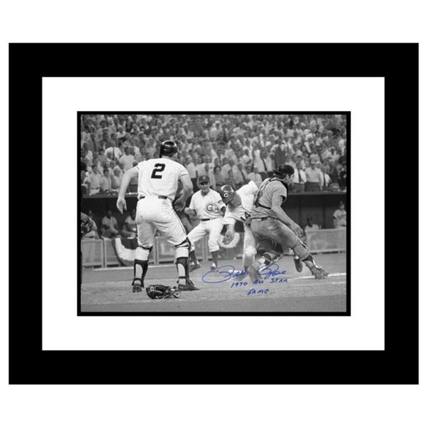 "Pete Rose, Fosse Collision" Framed Archival Photograph of the 1970 All-Star Game in Cincinnati, Aut