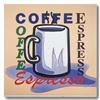 Image 1 : Steve Kaufman (1960-2010) "ESPRESSO" Hand Signed and Numbered Limited Edition Hand Pulled silkscreen