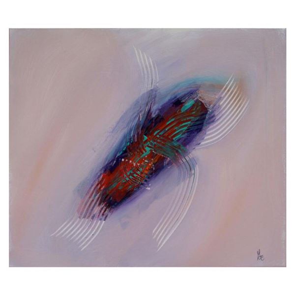 George Marlowe, "Morning Mist" Original Acrylic Painting on Canvas, Hand Signed with Letter of Authe