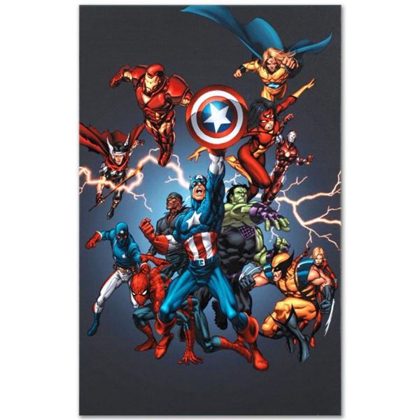 Marvel Comics "Official Handbook: Avengers 2005" Numbered Limited Edition Giclee on Canvas by Tom Gr