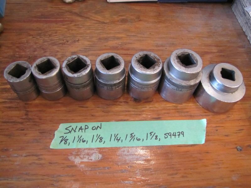 Mac, snap on and other three quarter drive sockets