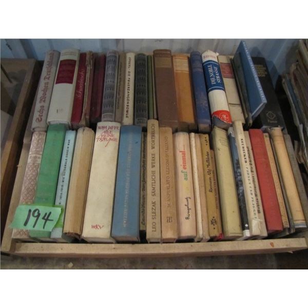 box of assorted German language books