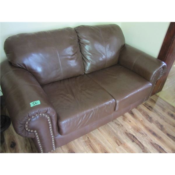 Leather Couch and Loveseat