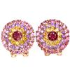 Image 1 : Natural RUBY CITRINE AMETHYST TOURMALINE Earrings
