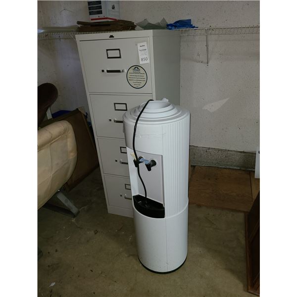 Filing cabinet, water cooler A