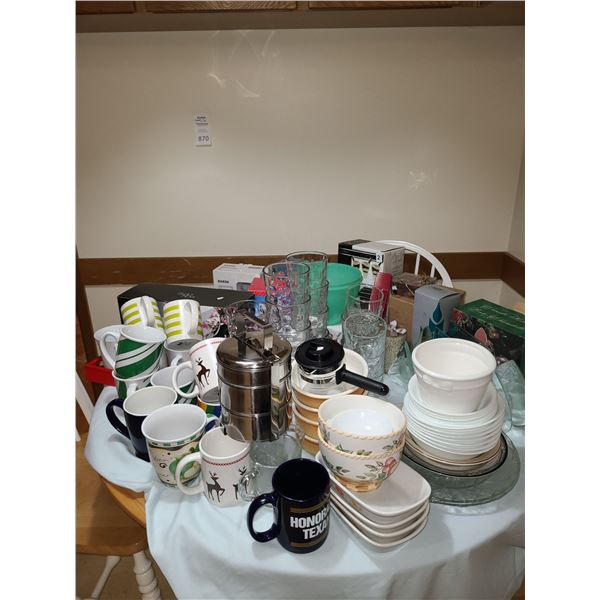 Glassware, Christmas items and more A